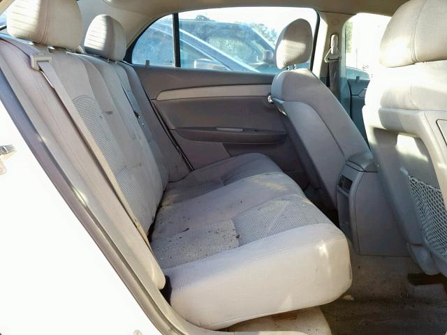 1G1ZH57B39F160154 - 2009 CHEVROLET MALIBU 1LT WHITE photo 6