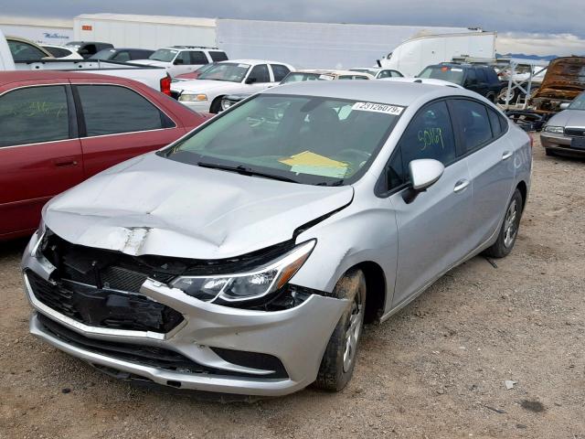 1G1BC5SM1G7242447 - 2016 CHEVROLET CRUZE LS SILVER photo 2