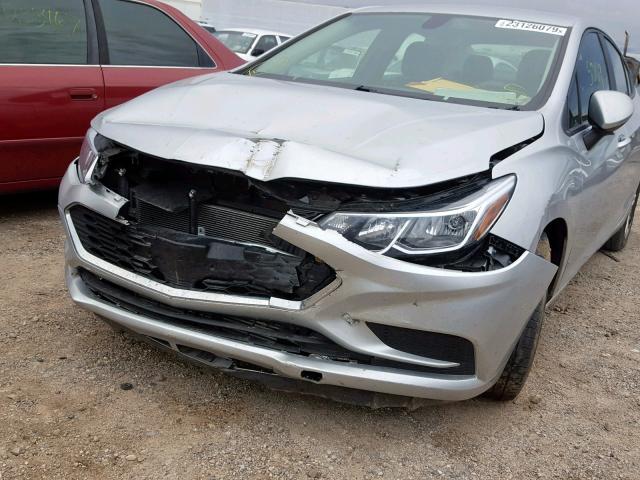 1G1BC5SM1G7242447 - 2016 CHEVROLET CRUZE LS SILVER photo 9