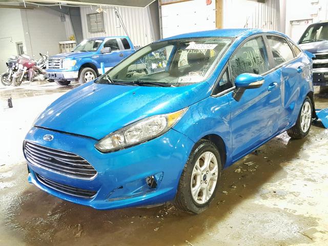 3FADP4BJ6EM205620 - 2014 FORD FIESTA SE BLUE photo 2