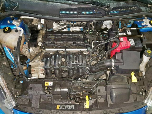 3FADP4BJ6EM205620 - 2014 FORD FIESTA SE BLUE photo 7