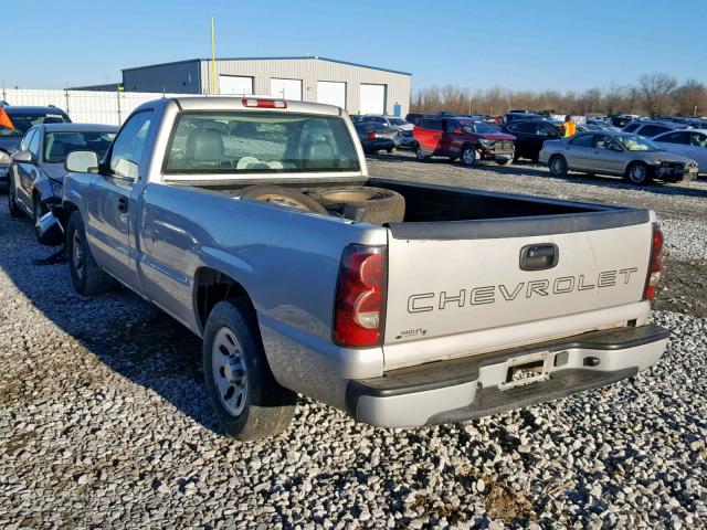 1GCEC14X75Z138969 - 2005 CHEVROLET SILVERADO SILVER photo 3