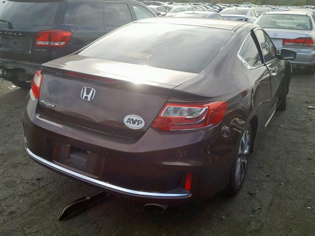 1HGCT1B39EA015410 - 2014 HONDA ACCORD LX- BROWN photo 4