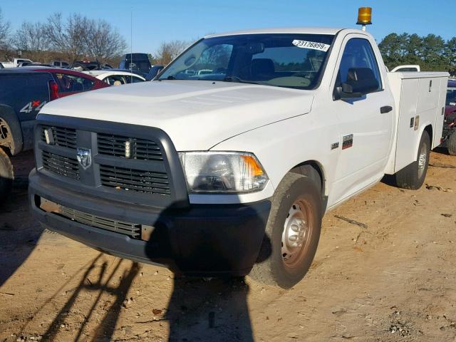 3C7WD4ATXCG280690 - 2012 DODGE RAM 2500 S WHITE photo 2