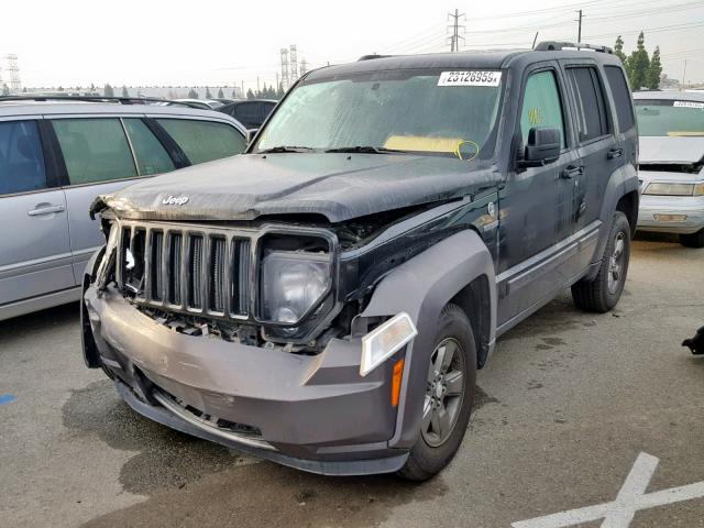 1J4PN3GK4AW148606 - 2010 JEEP LIBERTY RE BLACK photo 2