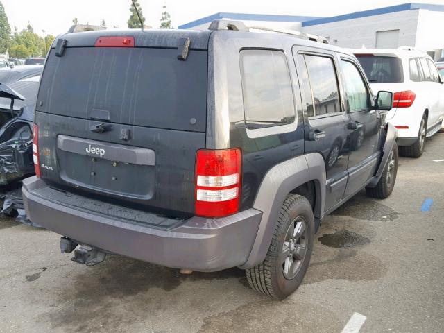 1J4PN3GK4AW148606 - 2010 JEEP LIBERTY RE BLACK photo 4