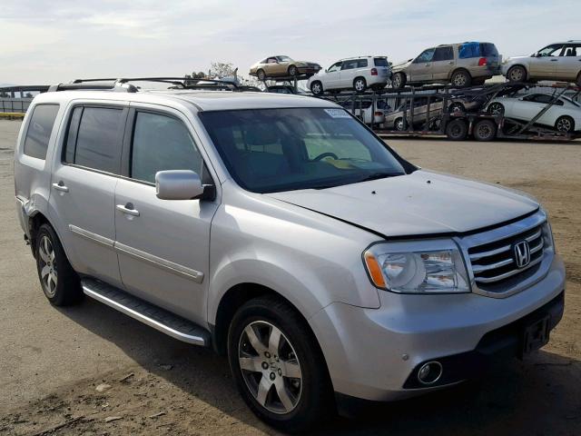 5FNYF3H99EB009133 - 2014 HONDA PILOT TOUR SILVER photo 1