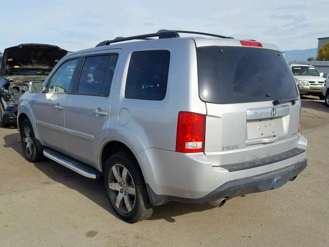 5FNYF3H99EB009133 - 2014 HONDA PILOT TOUR SILVER photo 3