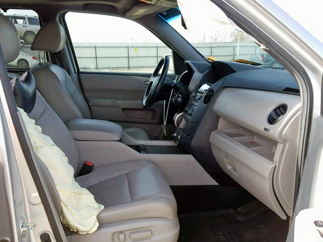 5FNYF3H99EB009133 - 2014 HONDA PILOT TOUR SILVER photo 5