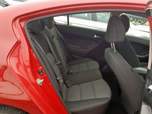 KNAFX4A67E5062745 - 2014 KIA FORTE LX RED photo 6