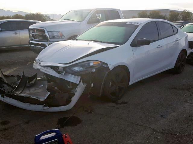 1C3CDFBB8FD266634 - 2015 DODGE DART SXT WHITE photo 2