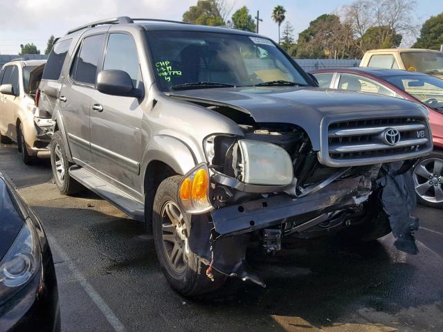 5TDZT38A34S237792 - 2004 TOYOTA SEQUOIA LI GRAY photo 1