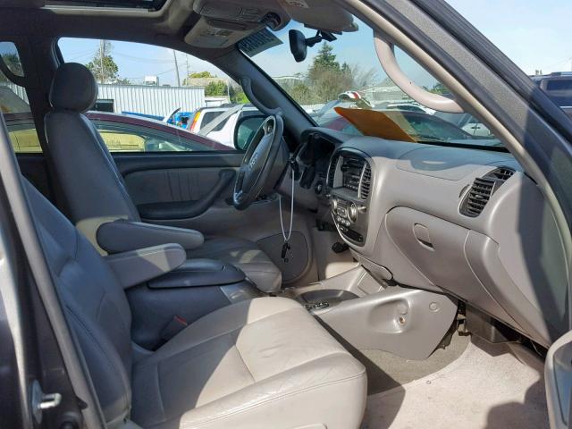 5TDZT38A34S237792 - 2004 TOYOTA SEQUOIA LI GRAY photo 5