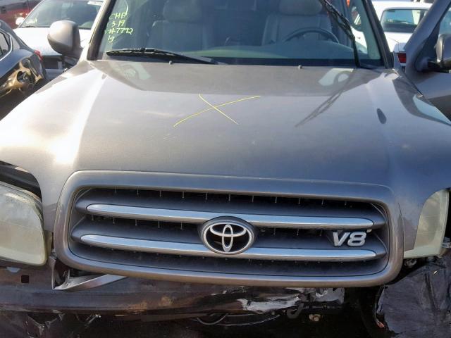 5TDZT38A34S237792 - 2004 TOYOTA SEQUOIA LI GRAY photo 7