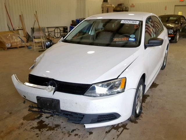 3VW2K7AJ5CM320884 - 2012 VOLKSWAGEN JETTA BASE 白色 照片 2