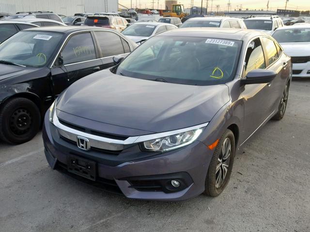 2HGFC1F76HH640668 - 2017 HONDA CIVIC EXL GRAY photo 2