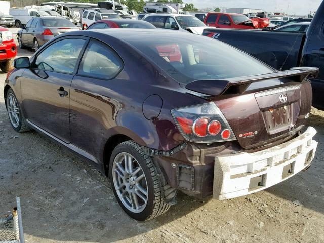 JTKDE167780251714 - 2008 TOYOTA SCION TC იასამნისფერი ფოტო 3