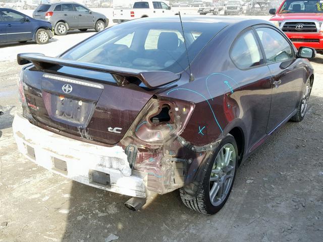 JTKDE167780251714 - 2008 TOYOTA SCION TC იასამნისფერი ფოტო 4