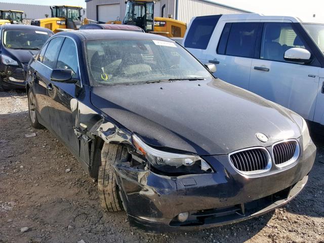 WBANE53577CY06953 - 2007 BMW 525 I BLACK photo 1