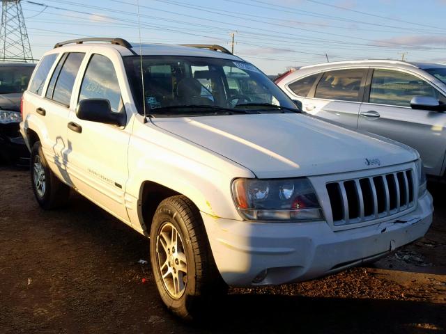 1J4GW48N34C223006 - 2004 JEEP GRAND CHER WHITE photo 1