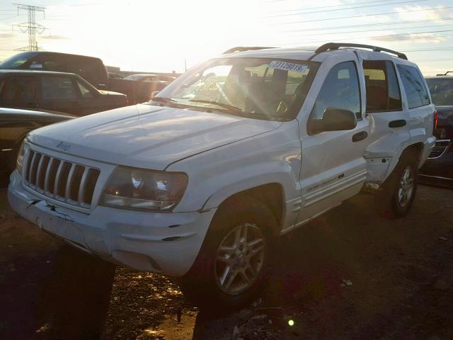 1J4GW48N34C223006 - 2004 JEEP GRAND CHER WHITE photo 2