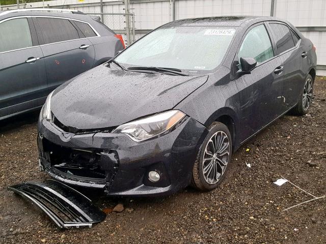 2T1BURHE3EC131549 - 2014 TOYOTA COROLLA L BLACK photo 2