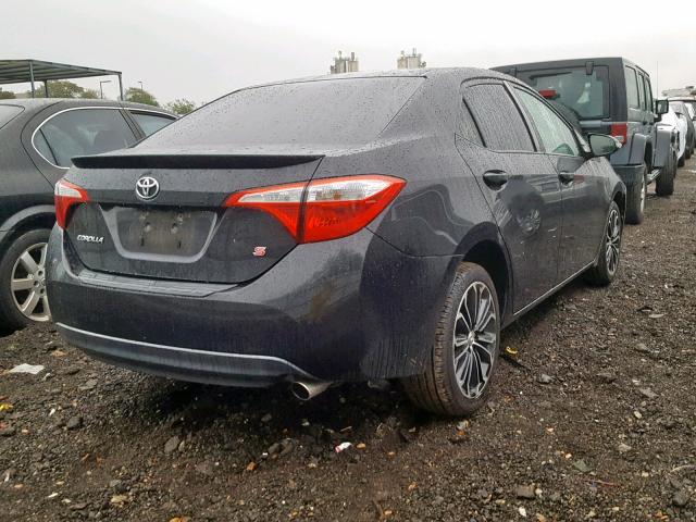 2T1BURHE3EC131549 - 2014 TOYOTA COROLLA L BLACK photo 4