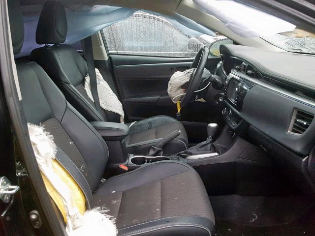 2T1BURHE3EC131549 - 2014 TOYOTA COROLLA L BLACK photo 5