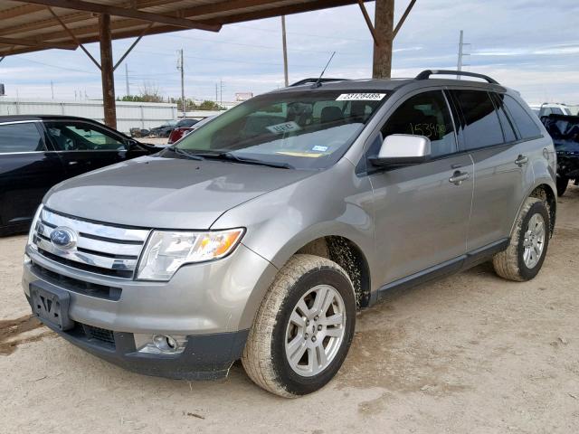 2FMDK38C88BA67589 - 2008 FORD EDGE SEL GRAY photo 2