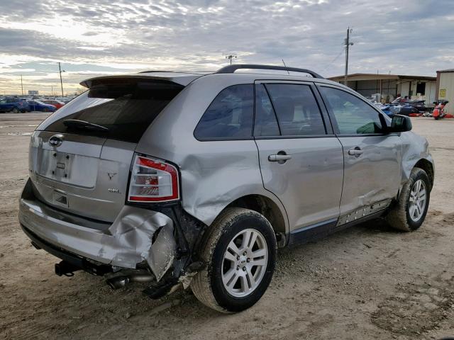 2FMDK38C88BA67589 - 2008 FORD EDGE SEL GRAY photo 4