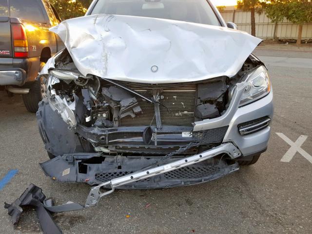 4JGDA5JB9EA372249 - 2014 MERCEDES-BENZ ML 350 SILVER photo 9