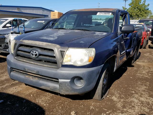 5TENX22N37Z333504 - 2007 TOYOTA TACOMA BLUE photo 2