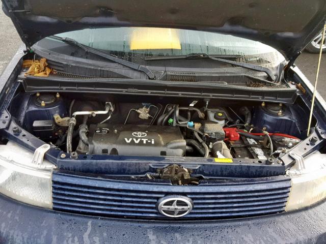 JTLKT334250185356 - 2005 TOYOTA SCION XB BLACK photo 7