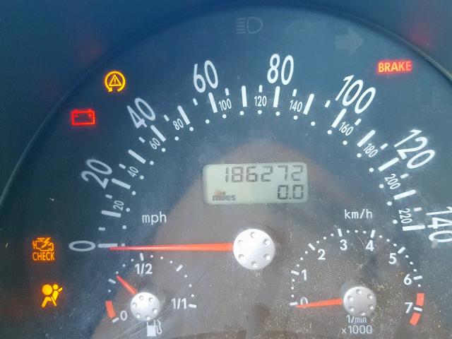 3VWBB61C2WM042641 - 1998 VOLKSWAGEN NEW BEETLE 黑色 照片 8