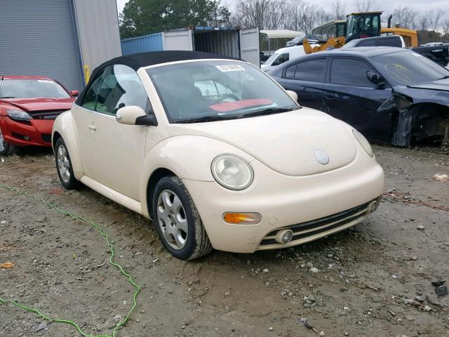 3VWCK21Y13M315007 - 2003 VOLKSWAGEN NEW BEETLE CREAM photo 1