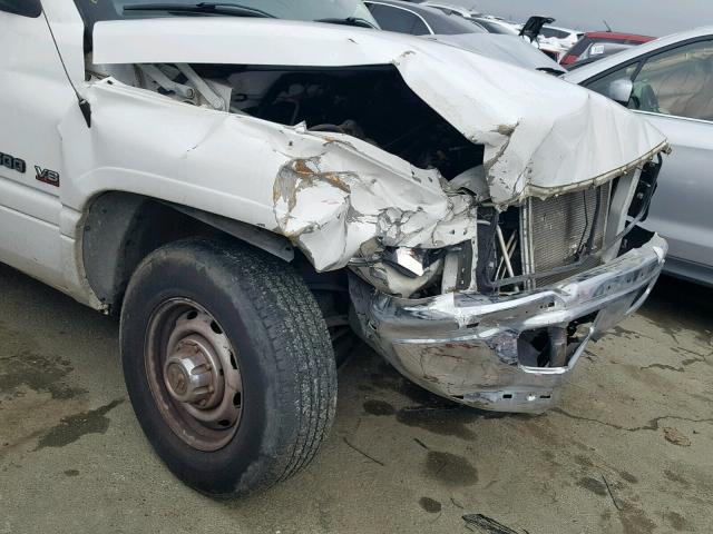 3B6KC26Z52M308464 - 2002 DODGE RAM 2500 WHITE photo 9