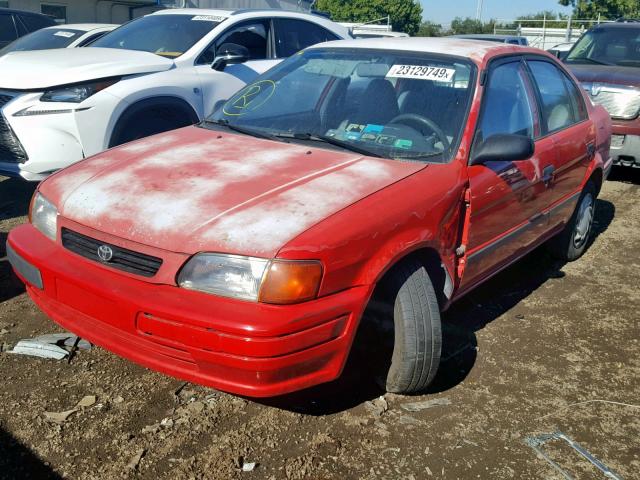 JT2EL56E1S7031192 - 1995 TOYOTA TERCEL DX RED photo 2