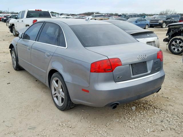 WAUAF78EX7A133703 - 2007 AUDI A4 2 SILVER photo 3