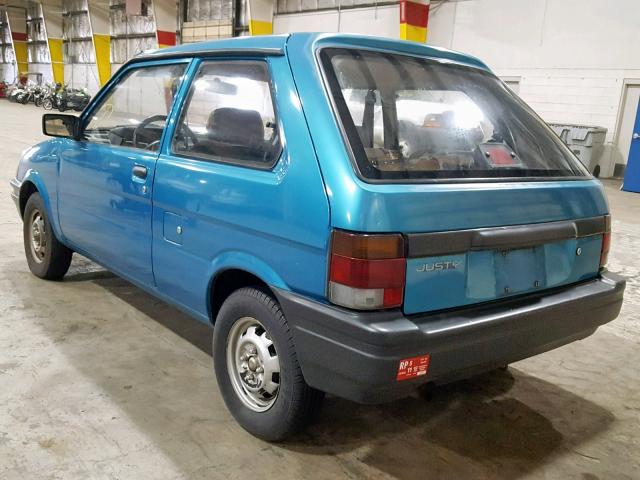 JF1KA7226PB703023 - 1993 SUBARU JUSTY DL TEAL photo 3