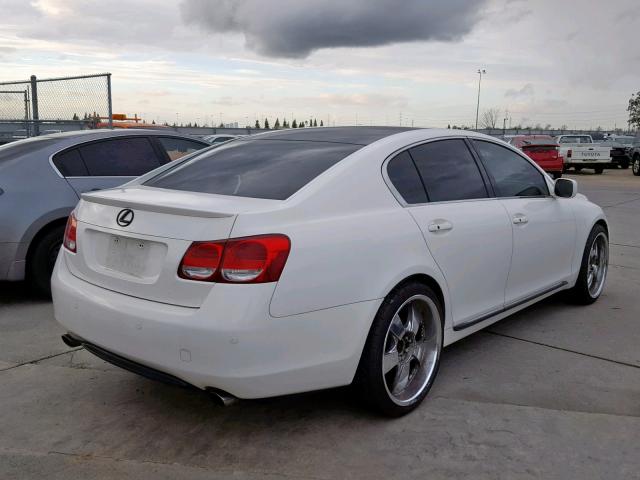 JTHBH96S965008266 - 2006 LEXUS GS GENERAT WHITE photo 4