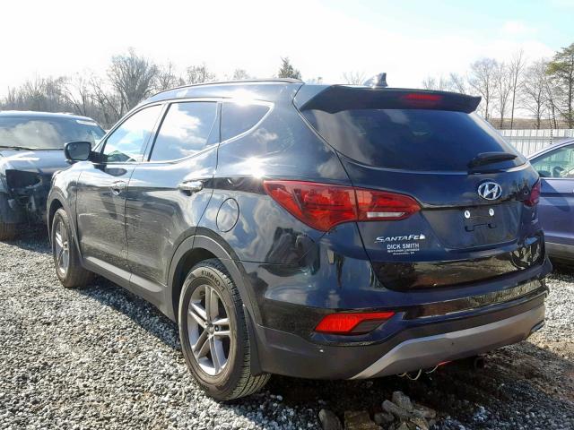 5NMZU3LB0JH064888 - 2018 HYUNDAI SANTA FE S BLACK photo 3