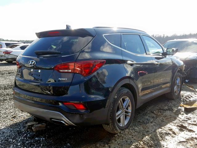 5NMZU3LB0JH064888 - 2018 HYUNDAI SANTA FE S BLACK photo 4