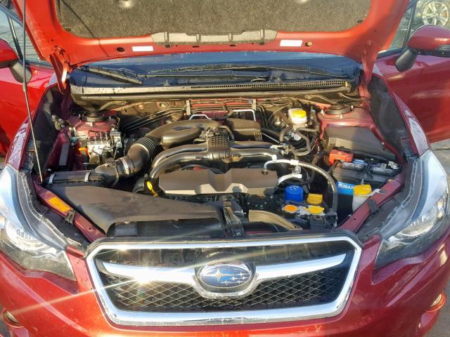 JF2GPASC5FH245153 - 2015 SUBARU XV CROSSTR RED photo 7