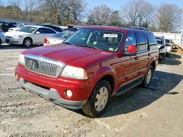 5LMEU68H75ZJ33423 - 2005 LINCOLN AVIATOR 红色 照片 2