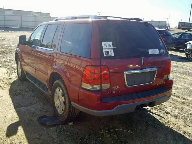 5LMEU68H75ZJ33423 - 2005 LINCOLN AVIATOR 红色 照片 3