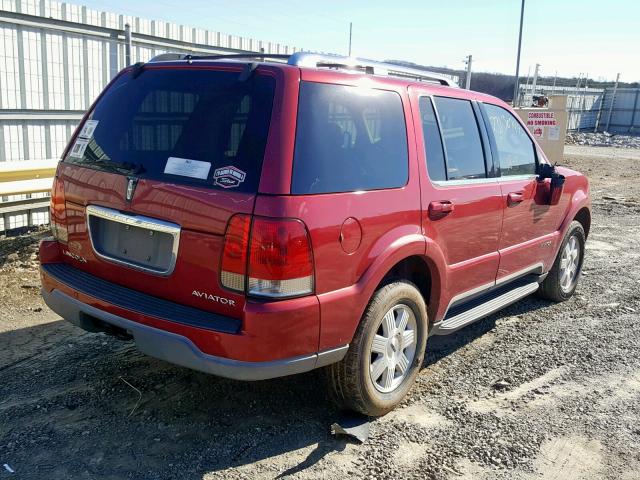5LMEU68H75ZJ33423 - 2005 LINCOLN AVIATOR 红色 照片 4