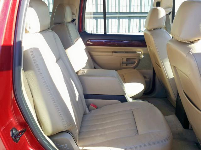 5LMEU68H75ZJ33423 - 2005 LINCOLN AVIATOR 红色 照片 6