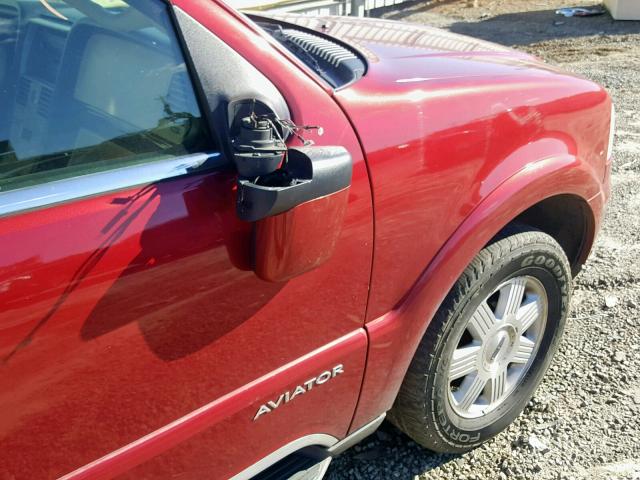 5LMEU68H75ZJ33423 - 2005 LINCOLN AVIATOR 红色 照片 9