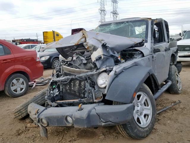 1C4AJWAG6DL546337 - 2013 JEEP WRANGLER S GRAY photo 2