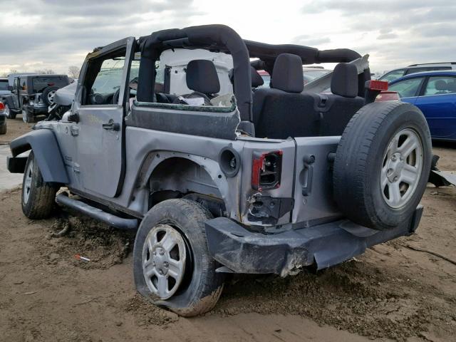 1C4AJWAG6DL546337 - 2013 JEEP WRANGLER S GRAY photo 3